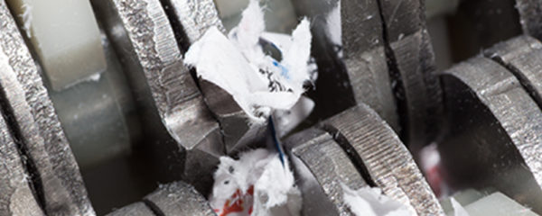 poussière liée au destructeur de papier